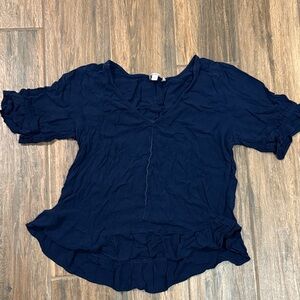 Lucky Brand Deep Blue Blouse